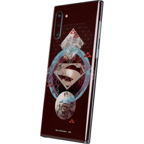 DC Comics Superman Purple Abstract Collage Galaxy Note 10 Skin